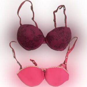 Lot of 2 Bras 34A Fruit of the loom;36A Xhilaration